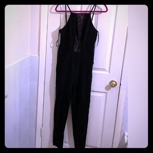 Material Girl black jumpsuit new